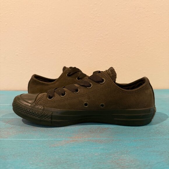 Converse All Star Low-Top Olive Green Suede Sneakers 162466C Women 5.5 - Picture 7 of 9
